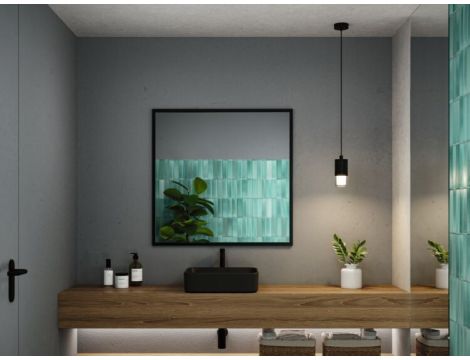 Oprawa wisząca łazienkowa  KAME LED 3-STEP DIM 9W 3000K 700lm IP44 230V czarny / metal - 8