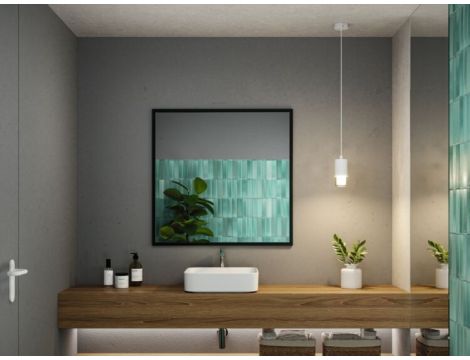 Oprawa wisząca łazienkowa  KAME LED 3-STEP DIM 9W 3000K 700lm IP44 230V biały / metal - 5