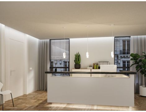 Oprawa wisząca łazienkowa  KAME LED 3-STEP DIM 9W 3000K 700lm IP44 230V biały / metal - 4