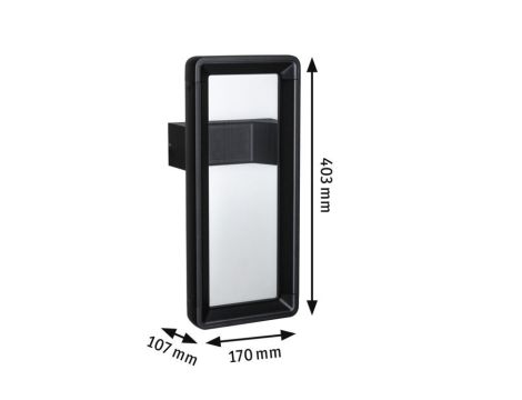 Oprawa elewacyjna REANA LED 2x3W IHF 3000K 2x130lm IP44 230V antracyt / metal - 8