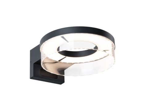 Oprawa elewacyjna CAPERA LED 8W 700lm 3000K czujnik ruchu i zmierzchu IP44 230V antracyt / aluminium