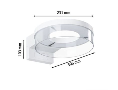 Oprawa elewacyjna CAPERA LED 8W 700lm 3000K czujnik ruchu i zmierzchu IP44 230V biały / aluminium - 8