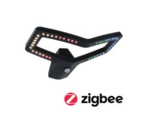 Oprawa elewacyjna ALARA LED RGBW+10W 450lm czujnik ruchu i zmierzchu IP44 230V antracyt / aluminium