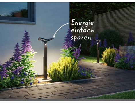 Oprawa ogrodowa ALARA LED 10W 450lm 3000K 665mm czujnik ruchu i zmierzchu IP44 230V antracyt / aluminium - 10