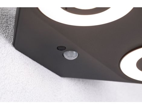 Oprawa elewacyjna SILMA LED 10W 2 450lm 3000K czujnik ruchu i zmierzchu IP44 230V antracyt / aluminium - 6