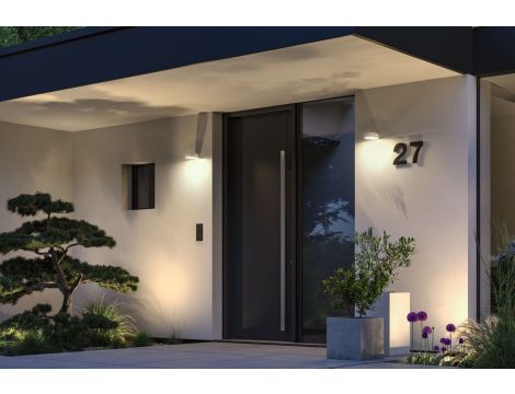 Oprawa elewacyjna SILMA LED 10W 450lm 3000K czujnik ruchu i zmierzchu IP44 230V biały / aluminium - 2