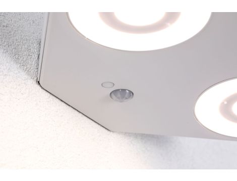 Oprawa elewacyjna SILMA LED 10W 2 450lm 3000K czujnik ruchu i zmierzchu IP44 230V biały / aluminium - 6