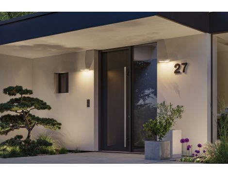 Oprawa elewacyjna SILMA LED 10W 2 450lm 3000K czujnik ruchu i zmierzchu IP44 230V biały / aluminium - 2