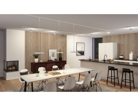 Reflektor na szynoprzewód URail HILDOR LED 3-STEP DIM 15W 850lm 4000K 230V biały RAL 9003 / metal - 8