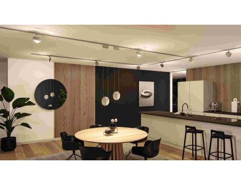 Reflektor na szynoprzewód URail ALEJANDRO LED 3-STEP DIM 10W 800lm 3000K 230V chrom matowy / tworzywo sztuczne - 8