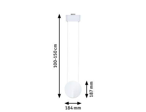 Oprawa wisząca na szynoprzewód URail ALEJANDRO LED 3-STEP DIM 10W 800lm 3000K 230V biały / tworzywo sztuczne - 8