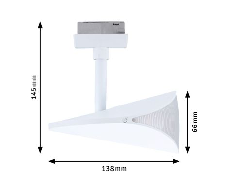Reflektor na szynoprzewód URail ALEJANDRO LED 3-STEP DIM 10W 800lm 4000K 230V biały / tworzywo sztuczne - 10