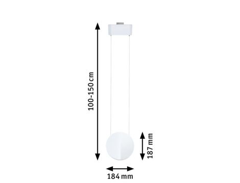 Oprawa wisząca na szynoprzewód URail ALEJANDRO LED 3-STEP DIM 10W 800lm 4000K 230V biały / tworzywo sztuczne - 8