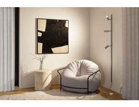 Przewód zasilający do szynoprzeowdu Urail 2m z wyłącznikiem  max.1000W chrom matowy - 2