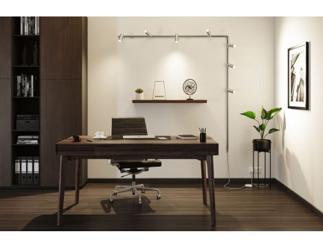 Przewód zasilający do szynoprzeowdu Urail 2m z wyłącznikiem  max.1000W chrom matowy - 7