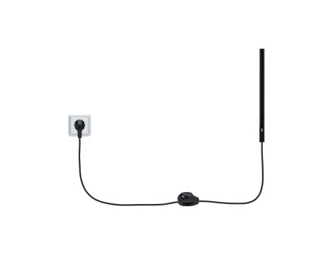 Przewód zasilający do szynoprzeowdu Urail 2m z wyłącznikiem  max.1000W czarny matowy - 4