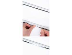 Maskownica do złącza szynoprzwodu URail 125mm biały transparentny / tworzywo sztuczne - image 2