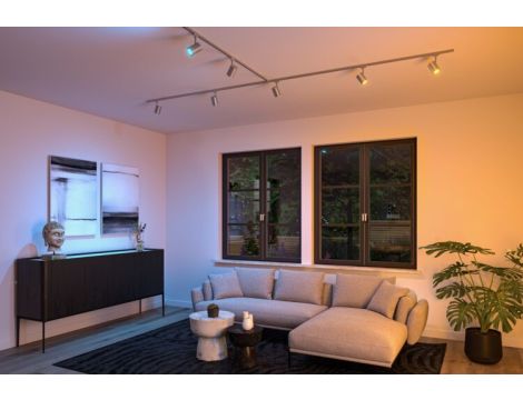 Reflektor na szynoprzewód Urail LUXE LED SH Zigbee GU10 4,8W 350lm 2200K-6500K 230V chrom matowy / tworzywo sztuczne - 8