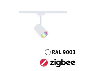 Reflektor na szynoprzewód Urail LUXE LED SH Zigbee GU10 4,8W 350lm 2200K-6500K 230V biały / tworzywo sztuczne