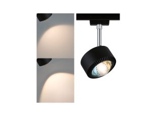 Reflektor na szynoprzewód URail ALDAN 8W 500lm 2700K-6500K 230V czarny matowy / metal