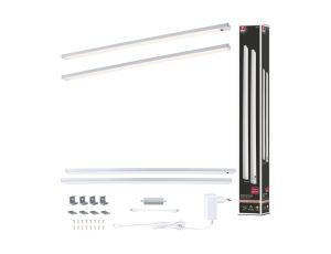 Zestaw opraw podszafkowych SET LINE DIM PIR 2x6W 2x500lm 550mm 3000K 230V/24V chrom matowy / aluminium - image 2