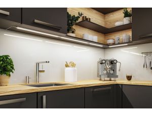 Zestaw opraw podszafkowych SET LINE DIM PIR 2x6W 2x500lm 550mm 3000K 230V/24V biały matowy / aluminium