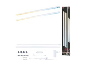 Zestaw opraw podszafkowych SET LINE DIM PIR 2x6W 2x500lm 550mm 2700K-6500K 230V/24V biały matowy / aluminium - image 2