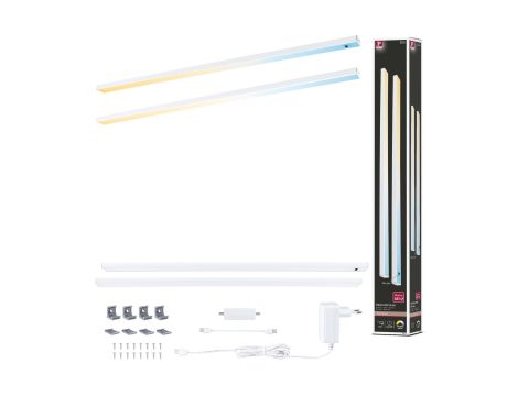 Zestaw opraw podszafkowych SET LINE DIM PIR 2x6W 2x500lm 550mm 2700K-6500K 230V/24V biały matowy / aluminium - 2