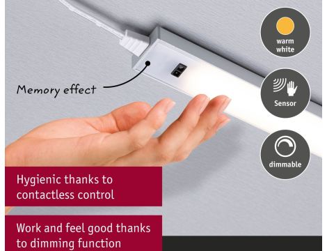 Zestaw opraw podszafkowych SET LINE DIM PIR 2x4W 2x350lm 350mm 3000K 230V/24V biały matowy / aluminium - 3