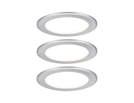 Zestaw opraw meblowych do wbudowania EBL SET 3x2,5W 3x180lm 3000K 12V  żelazo szczotkowane / tworzywo sztuczne - 2