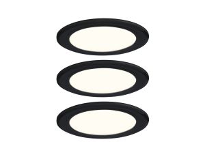 Zestaw opraw meblowych do wbudowania EBL SET 3x2,5W 3x180lm 3000K 12V  czarny matowy / tworzywo sztuczne - image 2