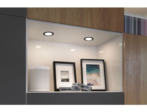 Zestaw opraw meblowych do wbudowania EBL SET 3x2,5W 3x180lm 3000K 12V  czarny matowy / tworzywo sztuczne