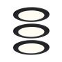 Zestaw opraw meblowych do wbudowania EBL SET 3x2,5W 3x180lm 3000K 12V  czarny matowy / tworzywo sztuczne - 3