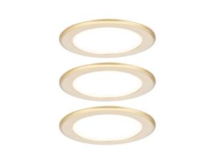 Zestaw opraw meblowych do wbudowania EBL SET 3x2,5W 3x180lm 3000K 12V złoty matowy / tworzywo sztuczne - image 2