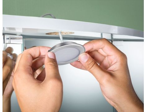 Zestaw opraw meblowych do wbudowania EBL SET 3x2,5W 3x180lm 4000K 12V żelazo szczotkowane / tworzywo sztuczne - 5