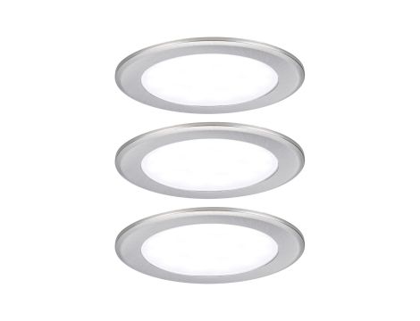 Zestaw opraw meblowych do wbudowania EBL SET 3x2,5W 3x180lm 4000K 12V żelazo szczotkowane / tworzywo sztuczne - 2