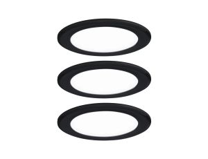 Zestaw opraw meblowych do wbudowania EBL SET 3x2,5W 3x180lm 4000K 12V czarny matowy / tworzywo sztuczne - image 2