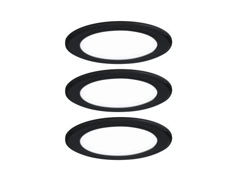 Zestaw opraw meblowych do wbudowania EBL SET 3x2,5W 3x180lm 4000K 12V czarny matowy / tworzywo sztuczne - 2