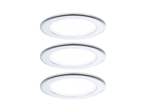 Zestaw opraw meblowych do wbudowania EBL SET 3x2,5W 3x180lm 4000K 12V chrom / tworzywo sztuczne - 2