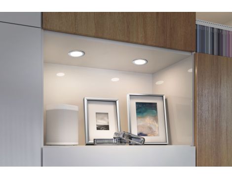 Zestaw opraw meblowych do wbudowania EBL SET 3x2,5W 3x180lm 4000K 12V chrom / tworzywo sztuczne