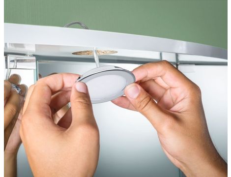 Zestaw opraw meblowych do wbudowania EBL SET 3x2,5W 3x180lm 4000K 12V chrom / tworzywo sztuczne - 5