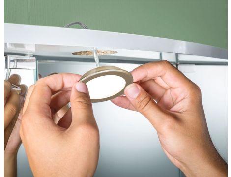 Zestaw opraw meblowych do wbudowania EBL SET 3x2,5W 3x180lm 4000K 12V złoty matowy / tworzywo sztuczne - 5