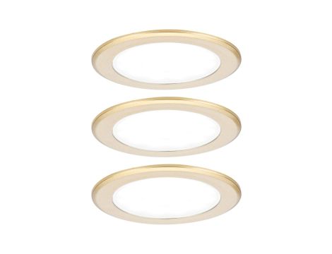 Zestaw opraw meblowych do wbudowania EBL SET 3x2,5W 3x180lm 4000K 12V złoty matowy / tworzywo sztuczne - 2