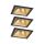 Oprawa do wbudowania EBL COLE SET COIN 3-STEP DIM zestaw 3x6W 3x470lm 2700K IP44 230V czarny matowy / złoty / aluminium