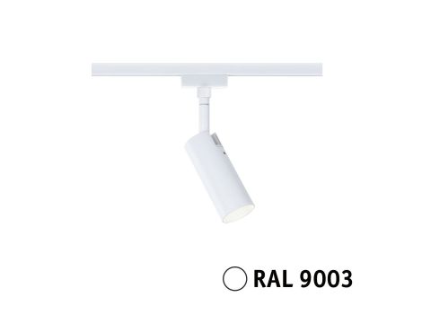 Reflektor na szynoprzewód URail TUBO LED 3-STEP DIM 4W 150lm 3000K 230V biały RAL9003 / metal