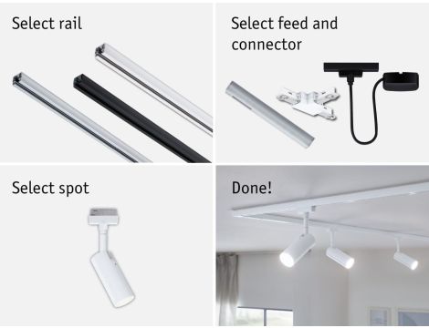 Reflektor na szynoprzewód URail TUBO LED 3-STEP DIM 4W 170lm 4000K 230V biały RAL9003 / metal - 5