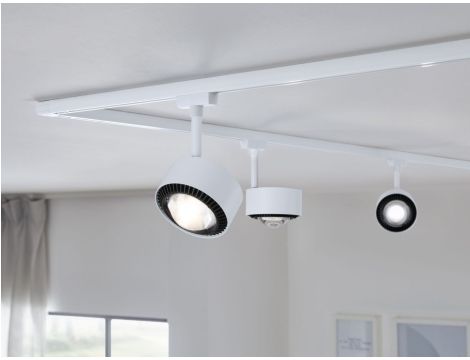 Reflektor na szynoprzewód URail ALDAN 8W DIM 470lm 4000K 230V biały RAL9003 / metal - 10