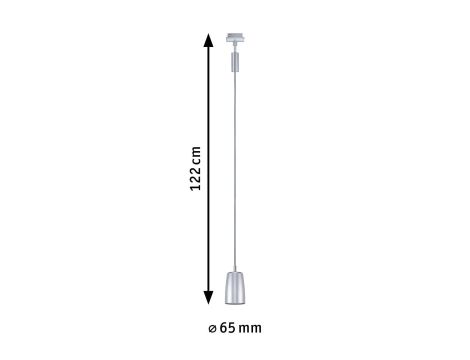 Oprawa zwieszana URail PENDEL COVER GU10 max.10W chrom matowy / tworzywo sztuczne - 4