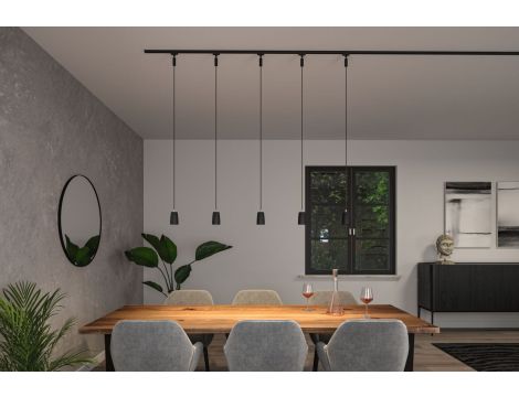 Oprawa zwieszana URail PENDEL COVER GU10 max.10W czarny matowy / tworzywo sztuczne - 3