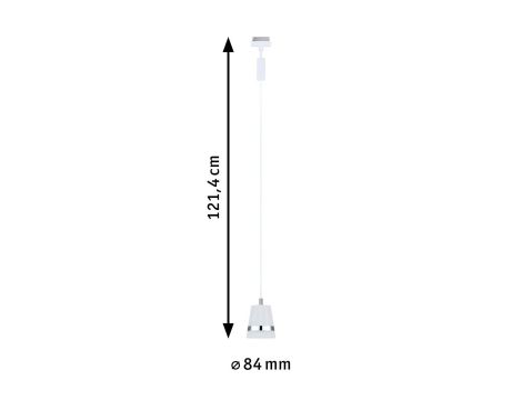 Oprawa zwieszana URail PENDEL CONE GU10 max.10W biały RAL9003 / tworzywo sztuczne - 7